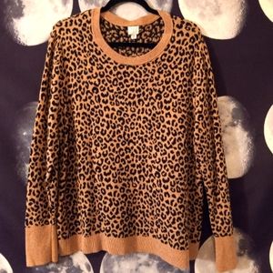 Leopard print sweater